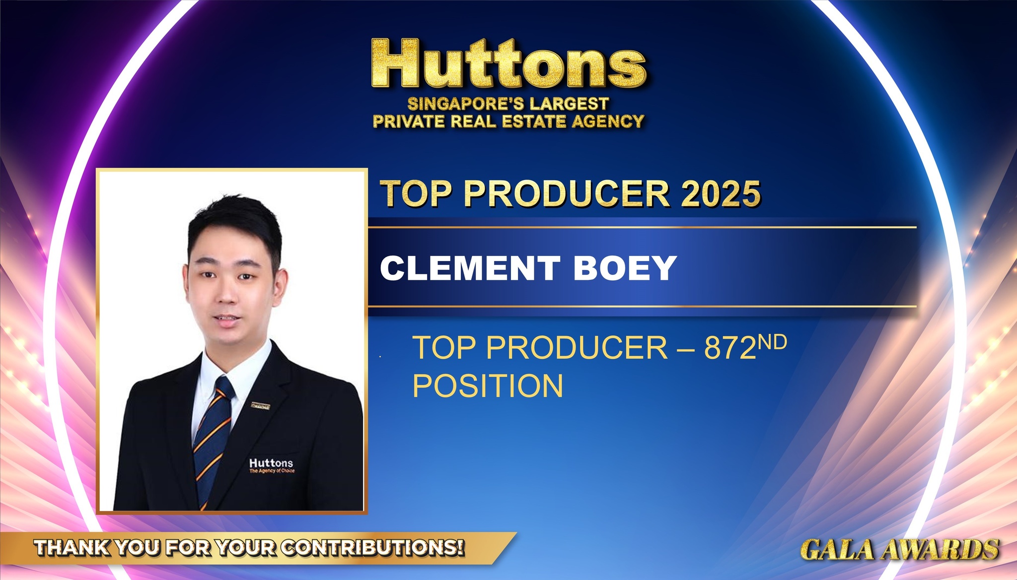 Top Producer Gala — 872nd — Clement Boey · 2025 Gala Awards