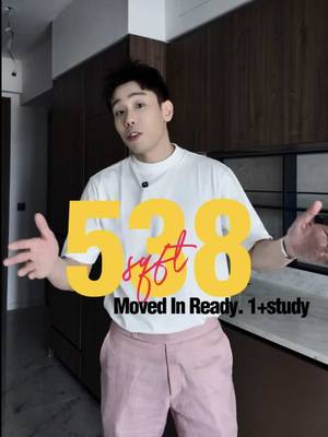 TikTok video — 538 sqft 1+study, move-in ready, next to MRT